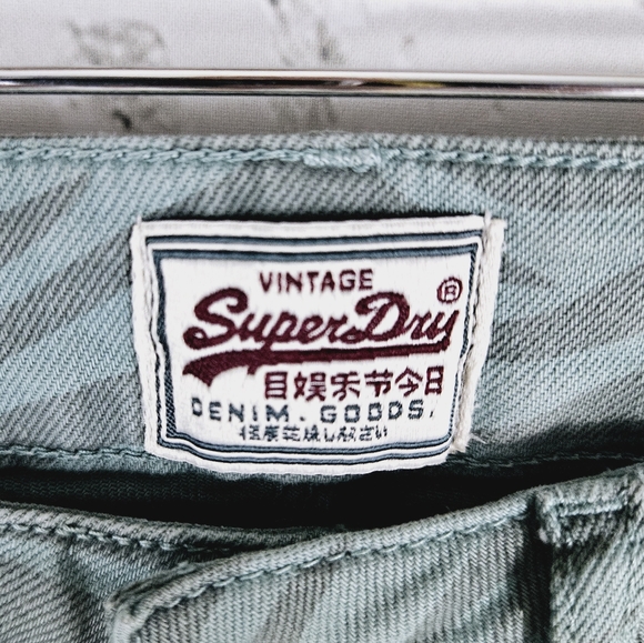 SUPERDRY | Standard Blue Skinny zebra animal print jeans - Picture 6 of 10